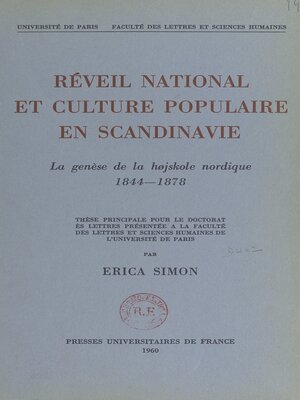 cover image of Réveil national et culture populaire en Scandinavie